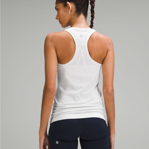 Lululemon Swiftly Tech Racerback Tank Top in White, size 4 NWT - Picture 2 of 6
